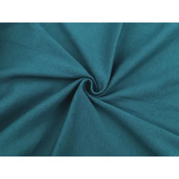 Úplet bavlněný elastický hladký / náplet, střední, 42 (VD60) petrolejová světlá