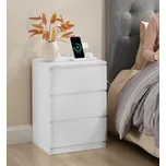 Noční stolek s nabíjecí stanicí