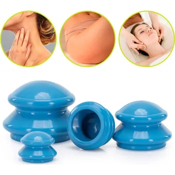 Masážní přístroj Masážní baňky sada 4ks ACTIGET ACT0026 modré