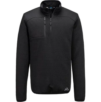 pracovní mikina PORTWEST Mikina KX376 s 1/4 zipem POR-KX376BKRXXL 2XL Černá