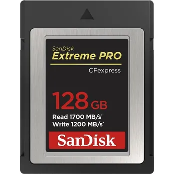 Paměťová karta Paměťová karta SanDisk Extreme Pro CFexpress 128GB, (1700R/1200W), Type B