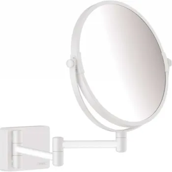 Kosmetické zrcátko HANSGROHE - AddStoris Kosmetické nástěnné zrcátko, matná bílá 41791700