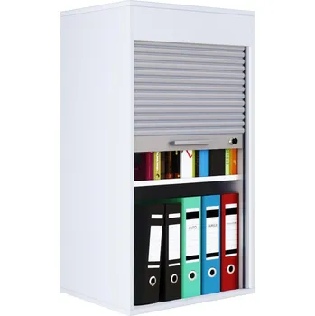 Policová skříň VCM Kancelářská skříň Aktos L, bílá 487028