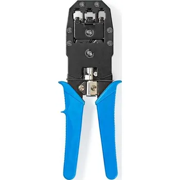 Krimpovací kleště Krimpovací Kleště CAT5 / CAT5e / CAT6 / CAT6a / RJ10 / RJ11 | Kleště / Odizolování / Řezání | ABS / Ocel | Modrá CCGB89510BU