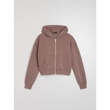 Pánská mikina Sinsay - Mikina na zip s kapucí - hnědá - 014GZ-84X - 014GZ-84X-XL