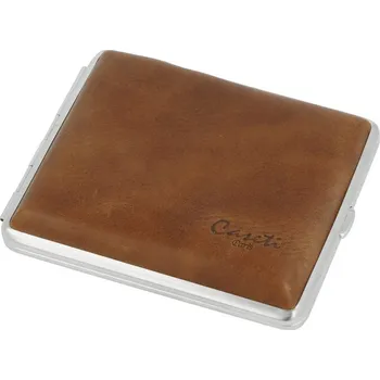 Cigaretové pouzdro Caseti kožené, hnědé, 18cig.