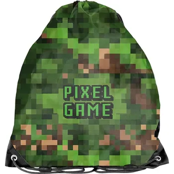 Školní sáček PIXELY MINECRAFT SÁČEK NA OBUV WF GYMNASTICKÉ OBLEČENÍ PAPUČE BOTY PASO