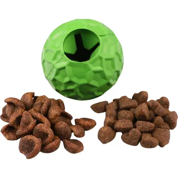 Hračka pro psa Fitmin Plnící míček na pamlsky pro psy 6 cm zelený