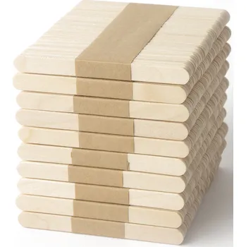 Obraz Dřevěné tyčky na nanuky 7,2 cm rovné 500 ks