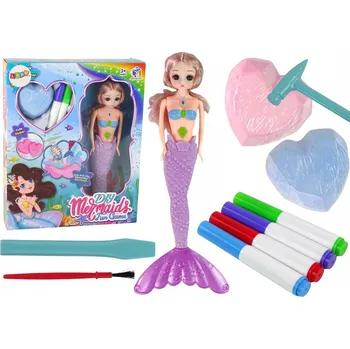 kreativní sada KREATIVNÍ SADA VYKOPÁVKY DIY SIRÉNA FIALOVÁ - OBJEV POKLADY