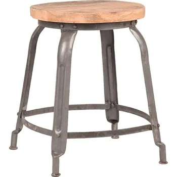 Stolička LABEL51 Šedá/přírodní mangová stolička Gidlo