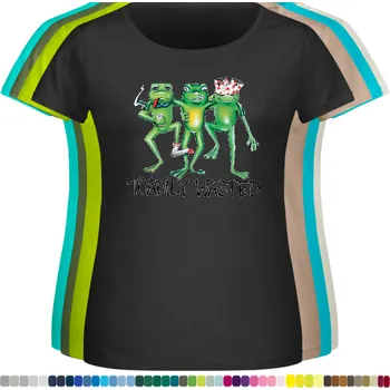 Dámské tričko levne-damske-bavlnene-tricko-potisk-zaby-alkohol-opilci Barva: Black -černá, velikost: 7XL