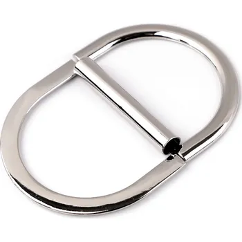 Kovová spona dvojitá, průvlek 35 mm, velké, 3 nikl