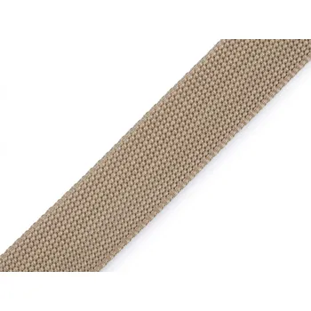 Popruh polypropylenový šíře 30 mm tloušťka 2 mm, malé, 12 béžová písková