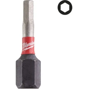 Příslušenství k nářadí MILWAUKEE Šroubovací bit Shockwave™ Impact Duty HEX3, 25mm, 3ks