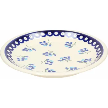 Talíř Mělký jídelní talíř Keramika Bolesławiec 24 cm - dek. 890 (druhý druh)