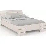 Zvýšená postel Sandemo - borovice Odstín moření: Bílá, Rozměr: 200x200