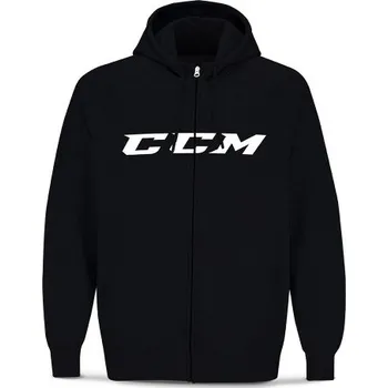 Pánská mikina CCM Mikina CCM Fullzip CVC JR, Barva BLK, Velikost S 896634