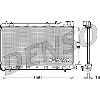 Chladič motoru Chladič, chlazení motoru DENSO DRM36001