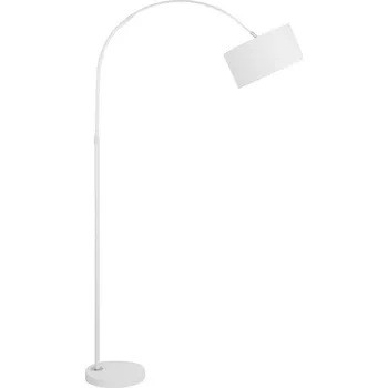 Stojací lampa NOVA LUCE stojací lampa SAMA bílé stínidlo bílá hliníková základna E27 1x12W 230V IP20 bez žárovky 9401653