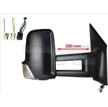 Auto zrcátko Vnější zpětné zrcátko TYC 321-0173