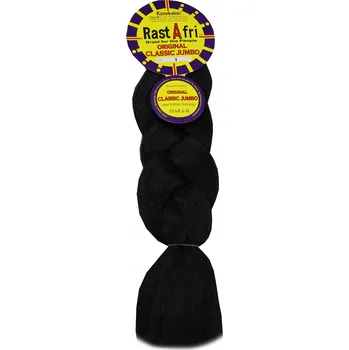 Příčesek Syntetické vlasy na rasta copánky Kanekalon, culík, velmi tmavě hnědá #2