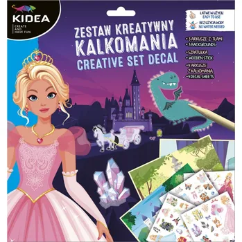 kreativní sada Kreativní sada Princezny - obtisky + dřevěné rydlo KIDEA