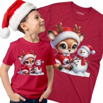 Meeboo dětské tričko červené bavlna velikost 98