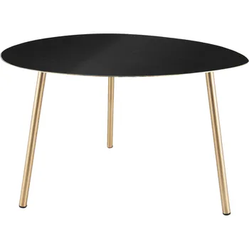 Konferenční stolek Select Time Černý konferenční stolek Voalo L, zlatá podnož
