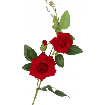 umělá květina UMĚLÁ RŮŽE SEMIŠOVÁ JAKO ŽIVÁ 80CM KVĚTINY DEKORACE DO VÁZY DOMŮ