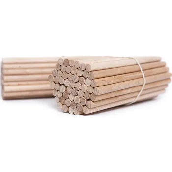 Jednorázové nádobí Dřevěné tyčky na nanuky kulaté 15 cm 100 ks