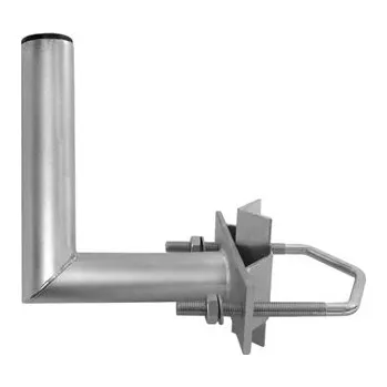 Příjem digitálního pozemního vysílání Anténní držák 20cm na stožár s vinklem, rozteč třmenu 100mm, trubka 35/2mm výška 12cm