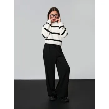 Dívčí kalhoty Sinsay - Kalhoty wide leg - černá - 547IQ-99X - 547IQ-99X-164