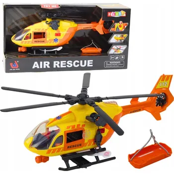 autíčko Záchranářský vrtulník AIR RESCUE 1:12 – Světla, zvuky, nosítka