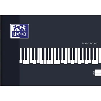 Sešit Sešit na noty Oxford A5, 16 listů, notová osnova