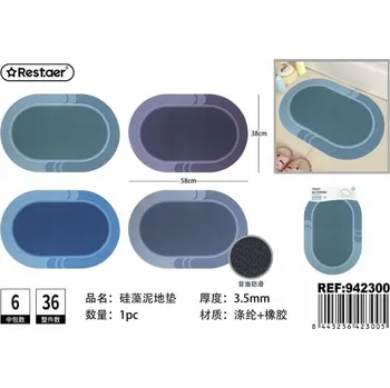 Koupelnová předložka Elegantní koupelnová předložka se silikonovou protiskluzovou vrstvou 38x58cm