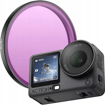 Příslušenství pro videokameru ND16 Šedý Neutrální Ochranný Filtr pro Sportovní Kameru DJI OSMO ACTION 6