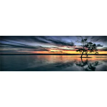 Topidlo Panoramatický infraobraz Příliv Rámy: Oranžový, Výkon a rozměr: 1000 W – 184 cm × 64 cm (42 m³)