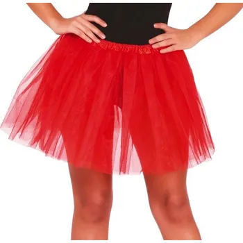 Karnevalový kostým GuircaTylová tutu sukně 40cm - červená