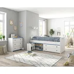 Dětská postel s úložným prostorem modrá Smoozy