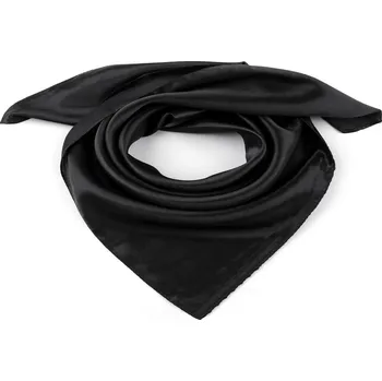 Šátek Saténový šátek jednobarevný 60x60 cm, velké, 10 černá