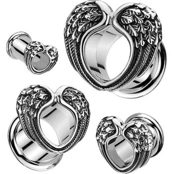 Piercing Šperky4U Tunel do ucha andělská křídla - TN01153-08