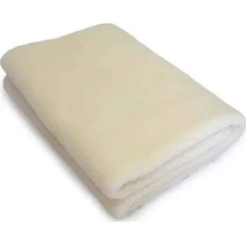 deka BabičkaOvečková.cz Deka / Přikrývka z ovčí vlny merino jednovrstvá (jednostranná) přírodní, Velikost 135 x 200 cm