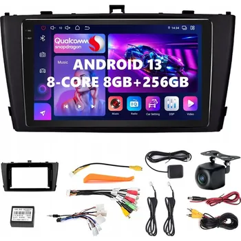 Mobilní telefon ANDROID 13 RÁDIO DO AUTA TOYOTA AVENSIS T27 2008-2015 CARPLAY LTE SIM GPS 8GB/256GB