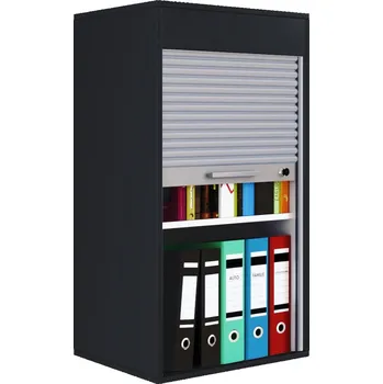 Policová skříň VCM Kancelářská skříň Aktos L, černá 487029