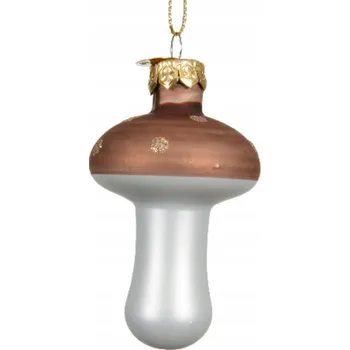 Vánoční dekorace Skleněný přívěsek vánoční koule na vánoční stromek Veverka 4x7,5 cm tvarovka