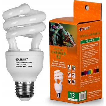 Osvětlení do terária UVB 5.0 13W ŽÁROVKA DO TERÁRIA PRO TROPICKÉ PLAZY ZÁŘIVKA
