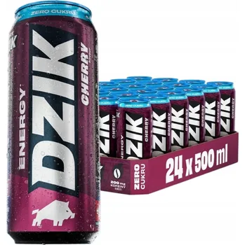 Energetický nápoj Energetický nápoj Dzik Energy Drink CHERRY VIŠEŇ 0kcal 500ml - 24ks