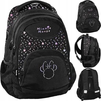 Školní batoh Školní batoh vícekomorový Minnie Mouse Paso černý, fialový, 20 l