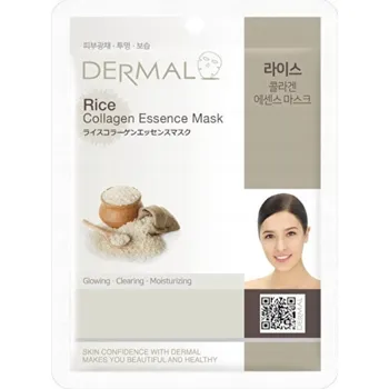 Pleťová maska DERMAL Kolagenová pleťová maska v plátýnku Rýže 23g